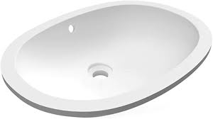 Ovale Wastafel 55 x 41 cm Wit