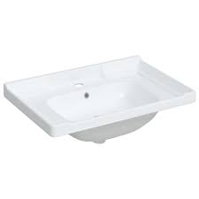 VidaXL Rechthoekige Wastafel 71x48 cm - Wit Keramiek