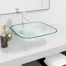 Transparante Glas Wasbak 42x42 cm - BaraSh