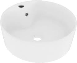 Luxe Mat-Witte Keramische Wastafel 36x13 cm met Overloop