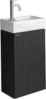 Bosco Badkamermeubel 40x22 cm - Mat Zwart