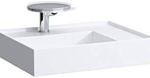 Laufen Kartell Wastafel met Planchet Links - 2 Kraangaten
