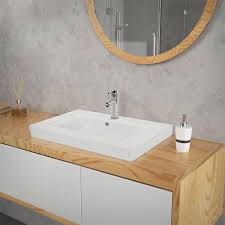 Wit Keramisch Wasbak 605 x 465 x 160 mm - ECD Germany