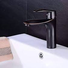 Retro Zwarte Onderbouw Wastafelkraan voor Badkamer