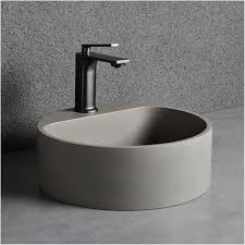 Ronde Terrazzo Wastafel 15.7" voor Badkamer