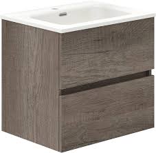 Baikal Onyx Badkamermeubel met 2 Lades en Wastafel