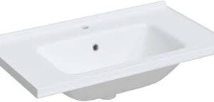 vidaXL Rechthoekige Keramische Wastafel 81x48x19,5 cm - Wit