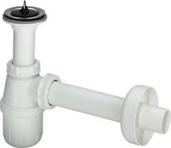 Viega PVC Plugbekersifon met Muurbuis en Roset 5/4 Inch