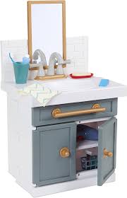 Little Tikes Eerste Badkamer Wastafel met Werkende Kraan en Accessoires