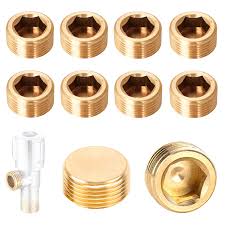 Set van 10 Messing Blindstoppen 1/2 Inch