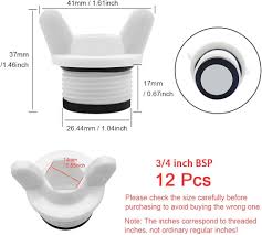 HLIWS 12 Stuks 3/4 Inch Blindstoppen met Afdichting