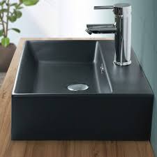 ML-Design Hoekige Zwarte Keramische Wastafel 510x360 mm