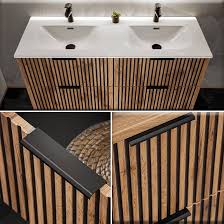 Lomadox Complete Badkamer Set - Dubbele Wastafel 121 cm Keramisch