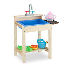 Relaxdays Modderkeuken voor Kinderen met Wasbak en Kraan