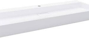 Homgoday Witte Marmeren Wastafel 120 x 46 x 11 cm